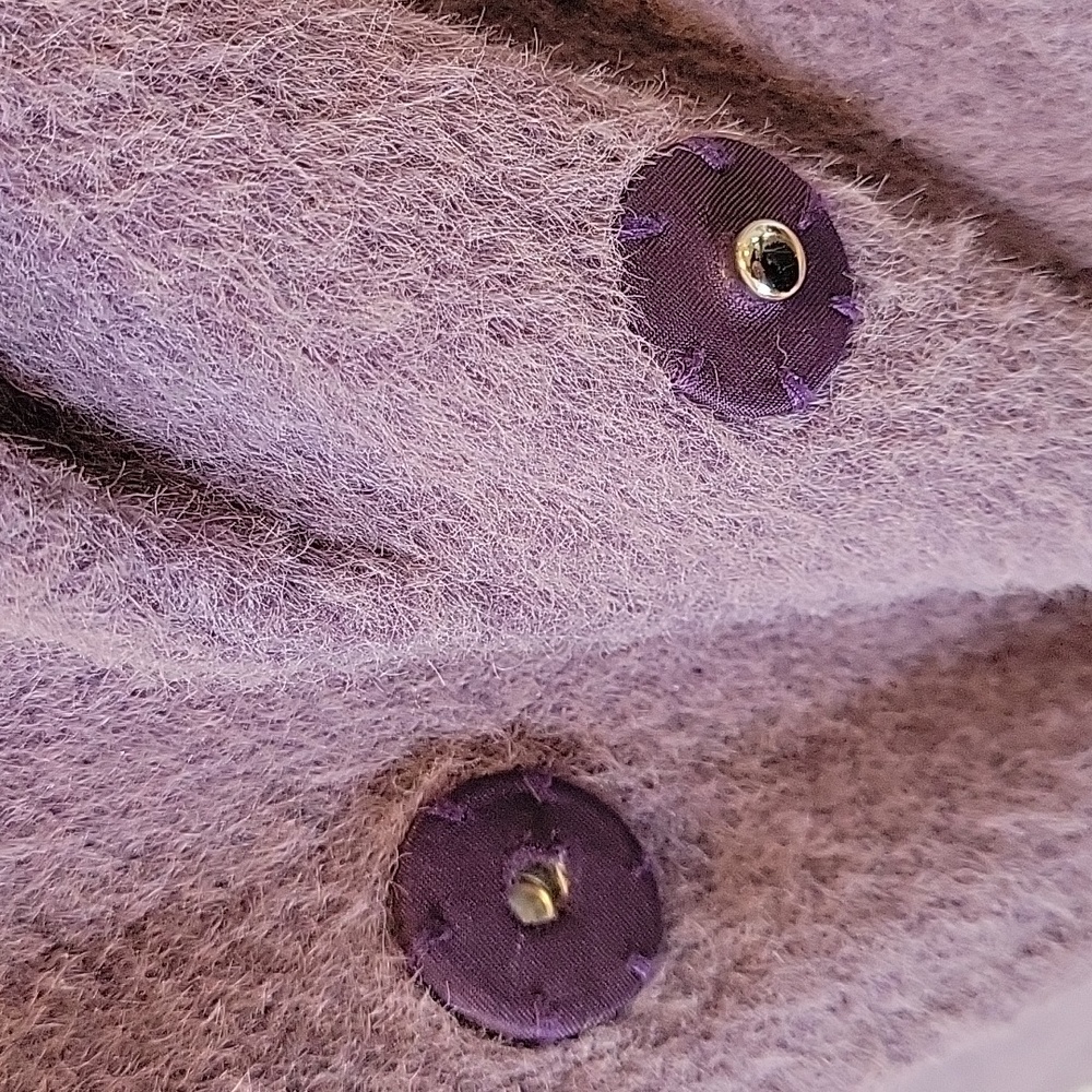 Nordstrom Lavender Notch Collar Textured Coat, Size Small - Picture 6 of 7